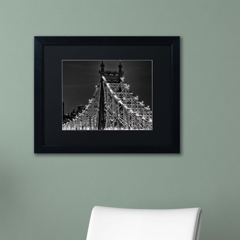 « Grandsborough bridge » par david ayash,, reproduction de photo encadrée, Noir, H 16 po x l 20 po