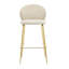 Tabouret de bar d'intérieur rembourré Kira