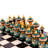 Crader World Menagerie 2 Player Wood Chess And Checkers Set