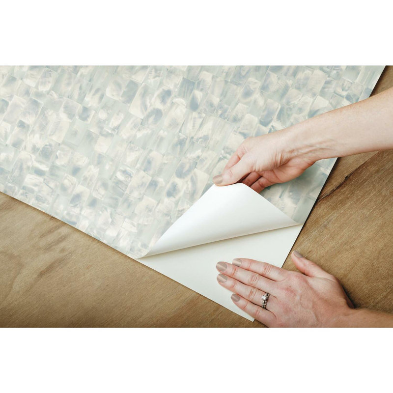 Abstract Peel & Stick Wallpaper Roll, Blue/Green