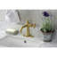 Robinet de salle de bain 1 poignée à fixation sur le comptoir avec poignée escamotable Kingston-50999987-58299263