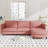 4 - Seat L Shaped Couch 107.8'' In Measurement, Movable , Side Pocket On Arm, Red Modern Fabric For Office And Home, Breathable Skin , Springs High Density Foam Cushions, Wooden, 800 Pound Load With-891096128
