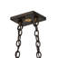 Luminaire suspendu géométrique 6 lumières Old Forge