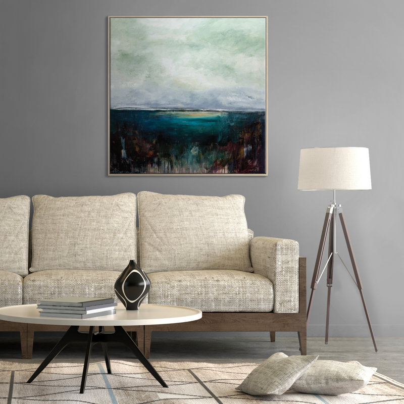 Emerald Invite by Lydia Ben-Natan - Painting on Canvas, Timber, 41cm H x 41cm W
