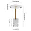 Table de bout en acrylique transparent