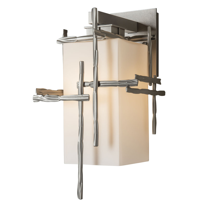 Tura Aluminum Outdoor Sconce, Coastal Burnished Steel, 16.4" H x 9.6" W x 10.7" D