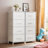 Steel 17.7 " W 4 - Drawer Dresser-137330412