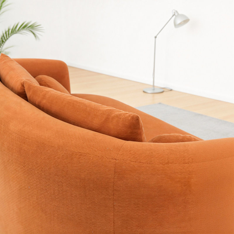 Canapé-dans-une-causeuse, Orange