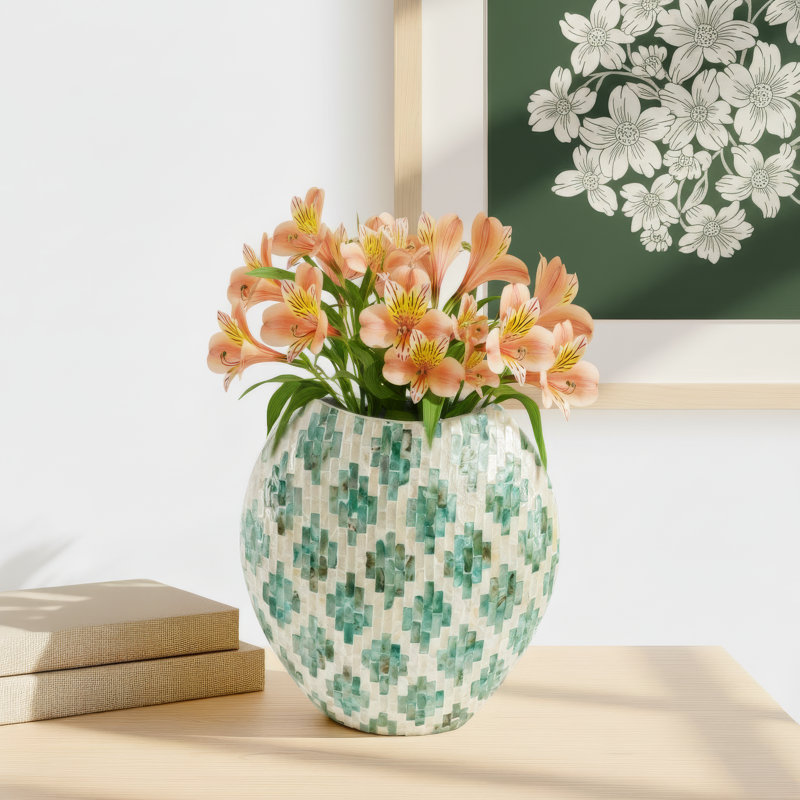Raza Table Vase, 13.8" H x 5.9" W x 12.6" D