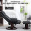 Fauteuil inclinable pivotant avec repose-pieds, fauteuil inclinable en cuir synthétique avec repose-pieds-2035170488