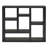 Open Wooden Open Shelf Bookcase, Freestanding Display Storage Cabinet With 7 Cube Storage Spaces, Floor Standing Bookshelf, Entryway, Living Room Storage Cabinet