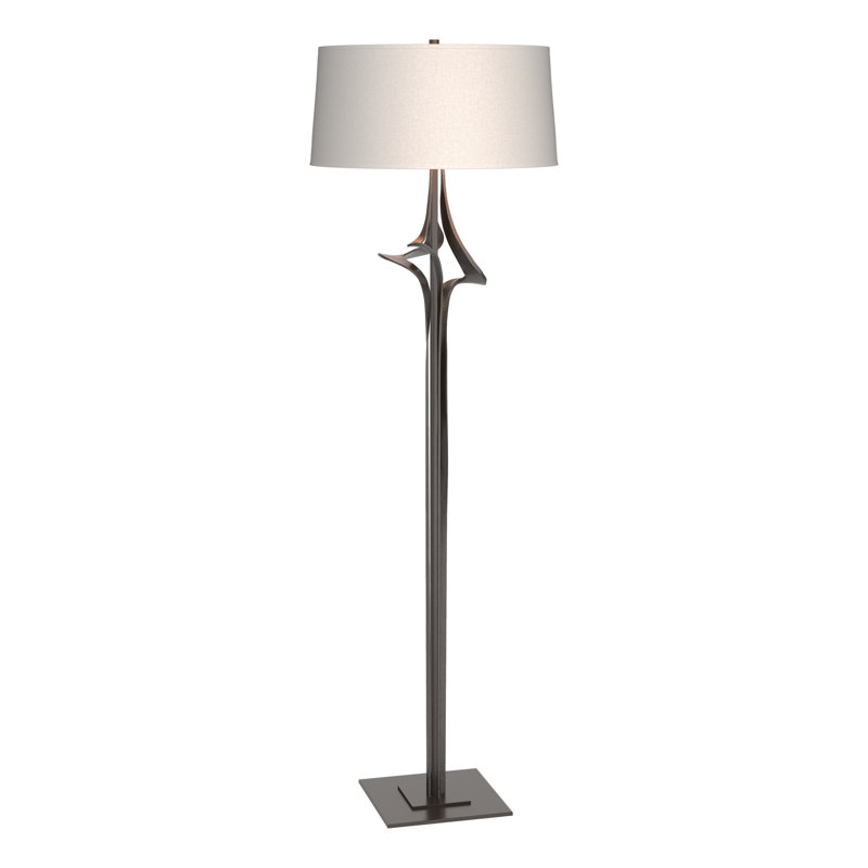 Antasia 59" Floor Lamp, Flax, Oil Rubbed Bronze