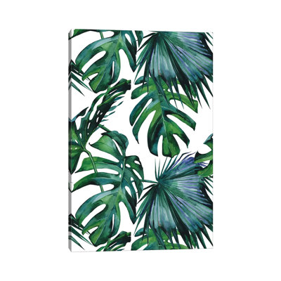 «Classic Palm Leaves», impression sur toile tendue