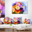 Bouquet de fleurs de gerbera coloré - Coussin décoratif imprimé floral