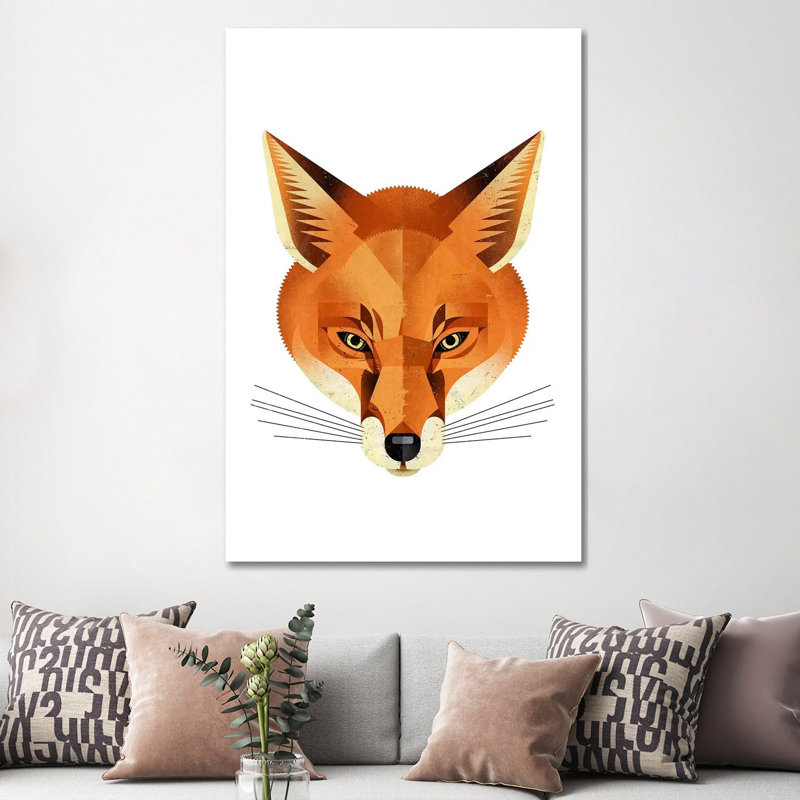 Fox by Dieter Braun - Print on Canvas, Wrapped Canvas, 152.5 cm H x 101.5 cm W x 3.175 cm D