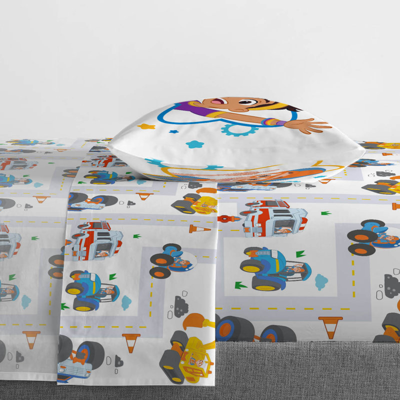 Blippi How Does This Work 3 Piece Toddler Sheet Set