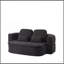 Canapé-lit 75 po 2-en-1, canapé-lit en mousse convertible avec couverture multifonctionnelle, canapé-lit pliant en chenille, canapé-lit pour salon