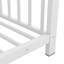Lit plateforme simple en métal, blanc-1326160700