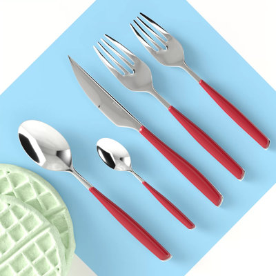 Ensemble de couverts 5 pièces en acier inoxydable 18/10 Glamour, service pour 1 personne