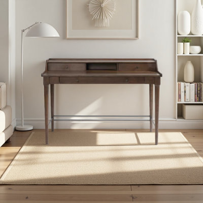 Bureau en bois de frêne blanc rétro