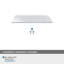 Poignées Edge de 3 po (76 mm) d'armoire en chrome poli de centre à centre - paquet de 25-111778251-111778250