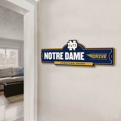 NCAA Notre Dame Fighting Irish Street Sign