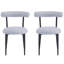 Chaises de salle à manger modernes et minimalistes, confortables et élégantes pour divers décors, ensemble de 2-2137936135