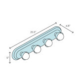 Nova 4-Light Bath Bar