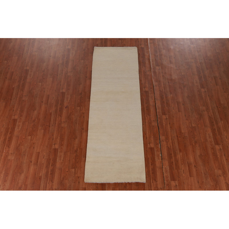 Vegetable Dye Gabbeh Persian Runner Rug 3x8