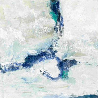 " White And Blue " by Silvia Vassileva Painting Print