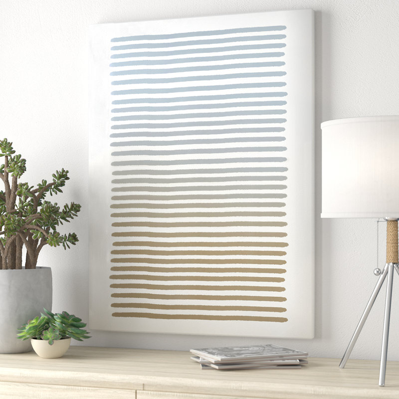 Alvaro abstrait neutre par ChiChi Decor - impression sur toile tendue, H 40 po x l 30 po x P 1,5 po