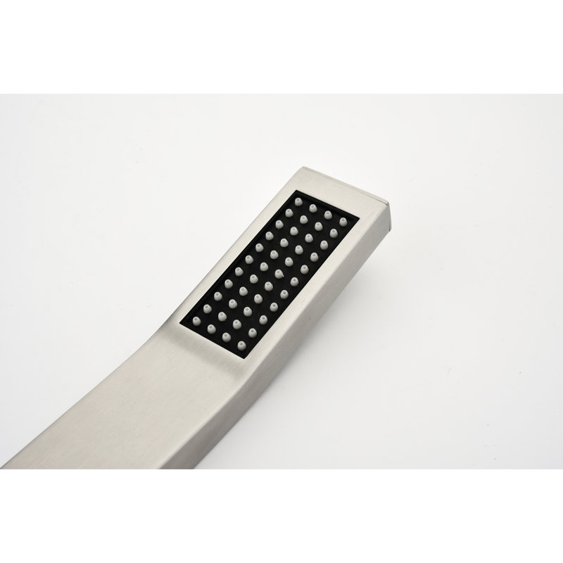 Douche de luxe pour salle de bain, pomme de pluie murale de 12 po avec construction en pouces, salle de bain, technologie améliorée de l'eau