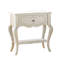 Table de chevet traditionnelle traditionnelle avec tiroir et tablette pour chambre de jeunes en bois