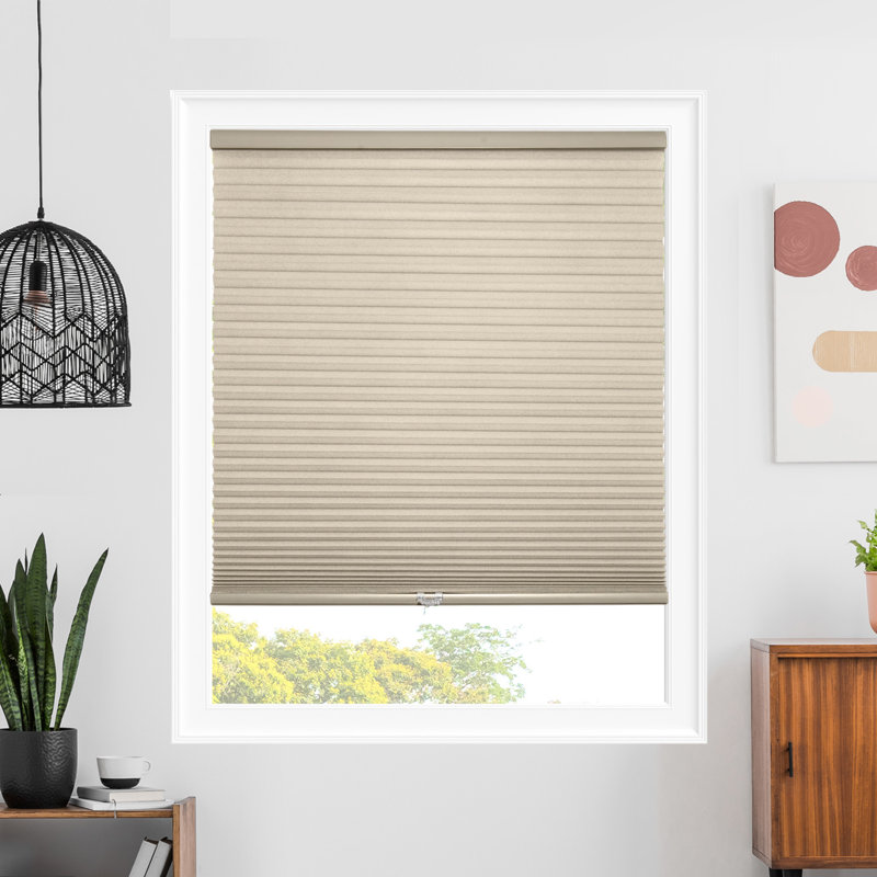 Cordless Semi Sheer Cellular Shade, 60.75" W x 64" L