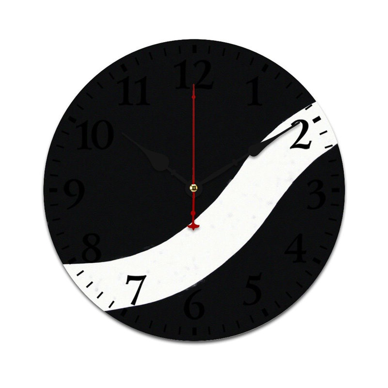 Horloge murale noire 12 "X 12"