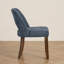 Chaise rembourrée moderne en chenille avec pieds en bois massif, chaise d'appoint Mid-Century pour la cuisine et la salle à manger-1450178326