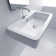 WS Bath Collections Ego 16.9'' White Ceramic Rectangular Bathroom Sink with Overflow