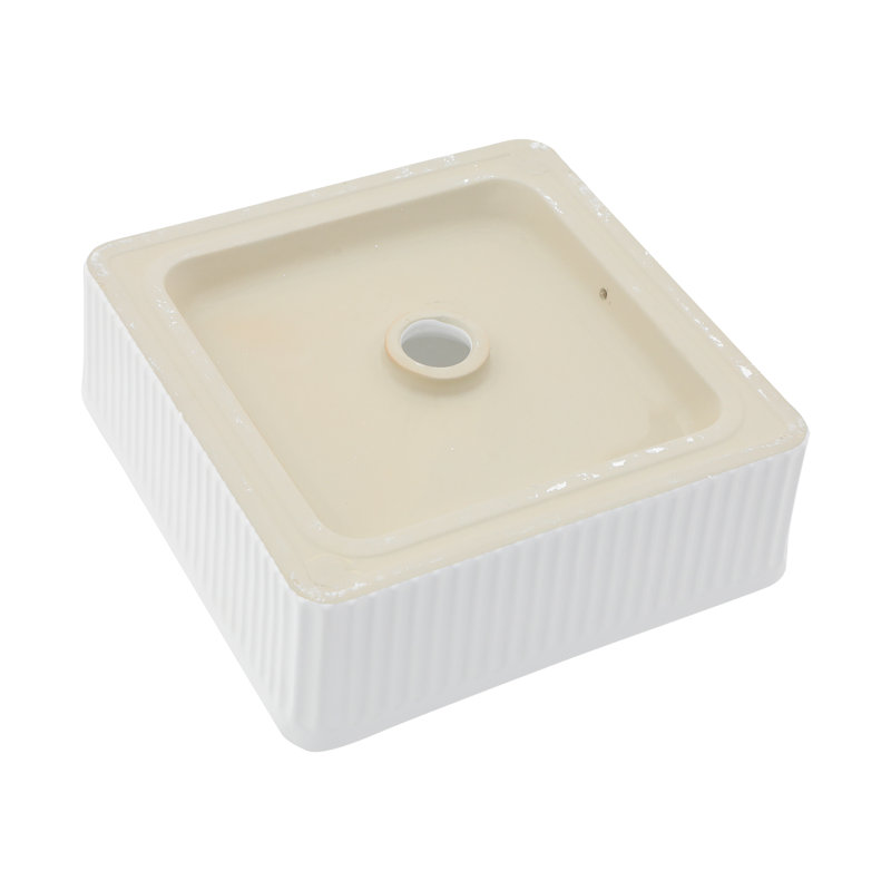 Lordear 15.75'' Ceramic Square Bathroom Sink