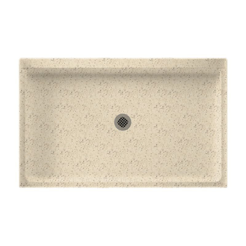 34'' W 54'' D Rectangular Single Shower Base, Tahiti Desert