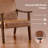 Asmat 24.5" W Mid-Century Modern Armchair with Solid Wood Legs-465920549