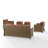 7 - Person Patio Conversation Set with Cushions-1187736439-1187736438