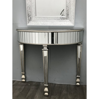 Francine 90cm Glass Top Console Table