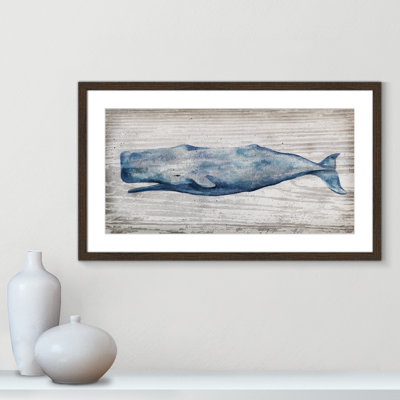 Brannen Blue Whale - Picture Frame Print