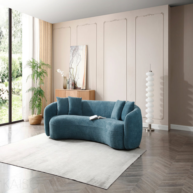 Canapé modulaire 102 po Boucle, Bleu