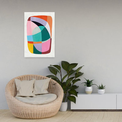 Art contemporain abstrait coloré