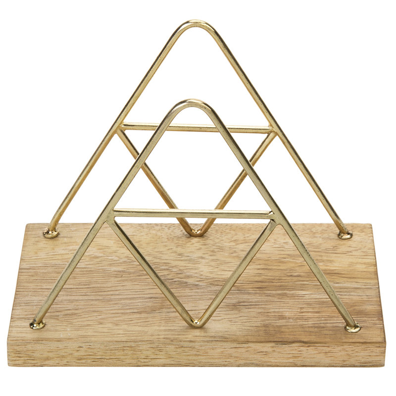 Porte-serviette en bois de manguier fabriqué à la main