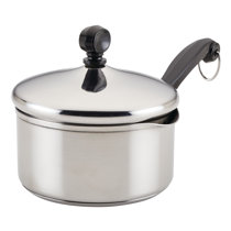 Innovaze 4 Quart Triple-Ply Stainless Steel Saucepan with Lid, 1