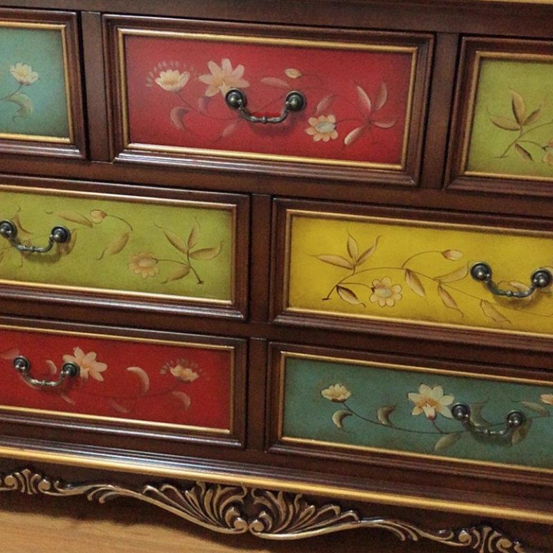 Commodes et commodes rectangulaires en bois massif Colors