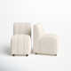 Richardton Linen Parsons Chair in Cream