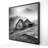 Gray Man Cave Minimalist Canvas | Mountain Carpathian Art